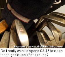 Do I really want to spend $3-$5 to clean these golf clubs after a round?