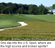 One day into the U.S. Open, where are the high scores and broken spirits?