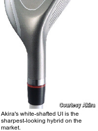 Akira's white-shafted UI is the sharpest-looking hybrid on the market.