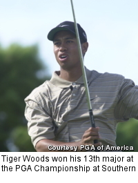 Tiger Woods won his 13th major at the PGA Championship at Southern Hills, but it may be time to look for a new major. 
