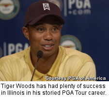 Tiger Woods has had plenty of success in Illinois in his storied PGA Tour career.
