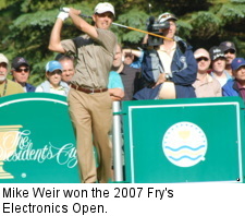 Mike Weir won the 2007 Fry's Electronics Open.