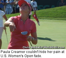 Paula Creamer couldn't hide her pain at U.S. Women's Open fade.