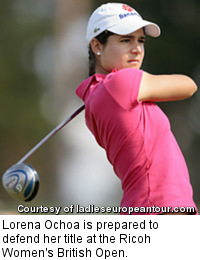 Lorena Ochoa is prepared to defend her title at the Ricoh Women's British Open.