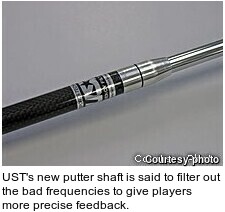 UST's new putter shaft is said to filter out the bad frequencies to give players more precise feedback.