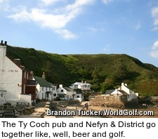 The Ty Coch pub and Nefyn & District go together like, well, beer and golf.