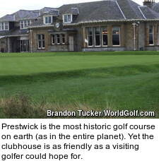 Prestwick Golf Club in Scotland