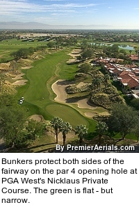 Nicklaus Private golf course at PGA West - hole 1