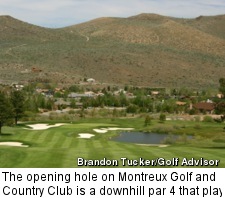 Montreux Golf and Country Club - hole 1