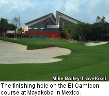 Mayakoba resort's El Camaleon course - hole 18