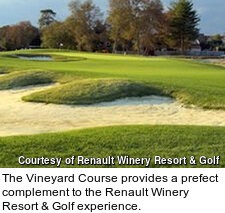 The resort course at Renault Winery Resort & Golf in New Jersey is golfer friendly.