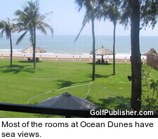 Most of the rooms at Ocean Dunes have sea views.