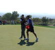 Tiger Woods - celebrating with caddie Steve Williams