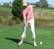 Golf swing footwork