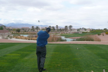 Teeing at Silverstone Golf Club