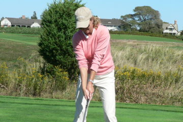 Golf swing footwork