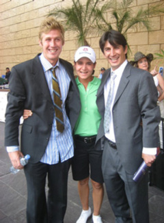 Lorena ochoa, Christopher Vitiello and Jonathan Ochoa