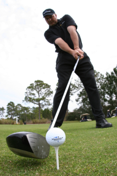 Golf swing - site line