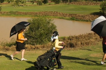 Thailand golf vacation - umbrellas