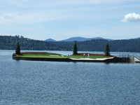 Coeur D'Alene Resort's floating island green