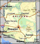 Arizona Golf Map