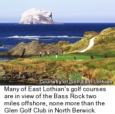 Glen Golf Club - View of Bass Rock