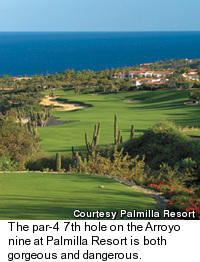 Par-4 7th hole at Palmilla Resort