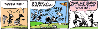 Golf Antics Comic Strip 2