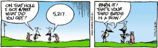 Golf Antics Comic Strip 3