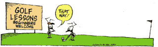 Golf Antics Comic Strip 14